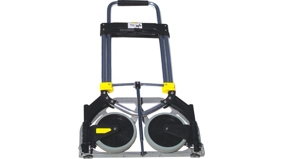 Advanced Elements Compact Luggage Cart, 150.00 lb Capacity, 2 Caster, Steel, Silver, Black AE2016