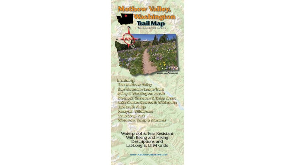 Adventure Maps Methow Valley Trail Map adm0010