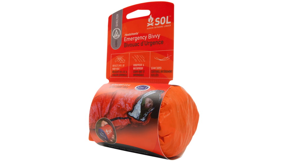 Adventure Medical Kits 01401138 SOL Emergency Bivvy Aluminum-Coated Polyethylene