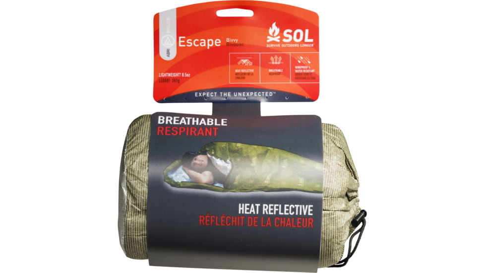 Adventure Medical Kits 01401229 SOL Escape Bivvy OD-Green 84 X 31