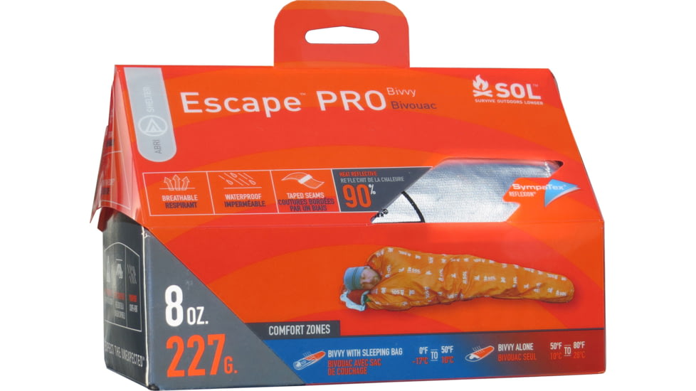 Adventure Medical Kits 01401232 SOL Escape Pro Bivvy Orange 84 X 31