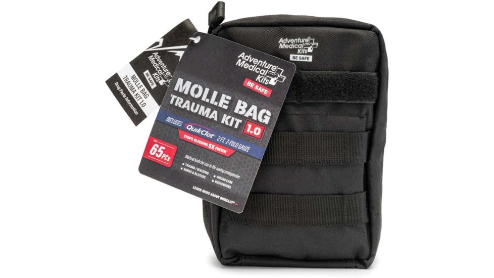 Adventure Medical Kits 1.0 Molle Bag Trauma Kit, Black, 2064-0299