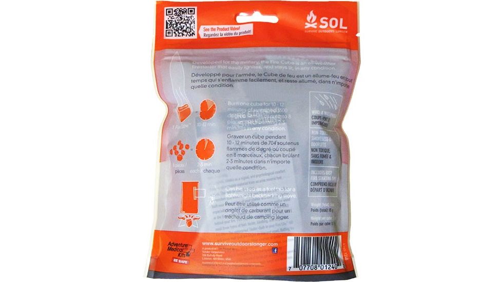Survive Outdoors Longer All-weather Fire Cubes 0140-1240
