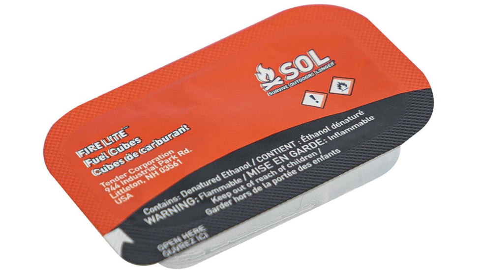 Adventure Medical Kits Survive Outdoors Longer SOL Fire Lite, 4 Packs of 12 Cubes, 6.88oz, 01401239
