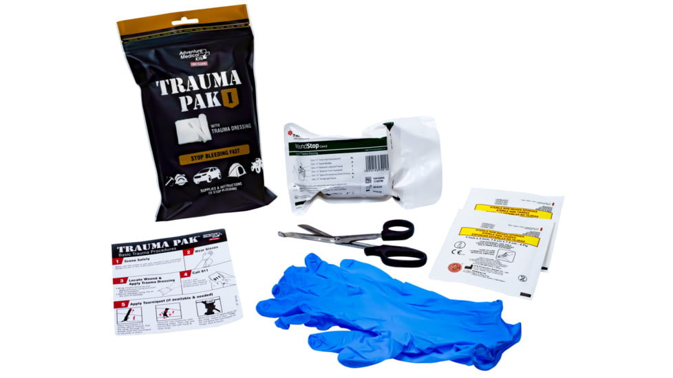 Adventure Medical Kits Trauma Pak 1, Black, 2064-0295