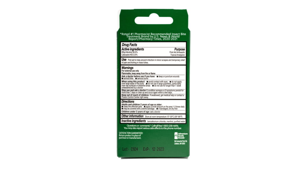 After Bite Wipes, Travel Pack, 0006-1068