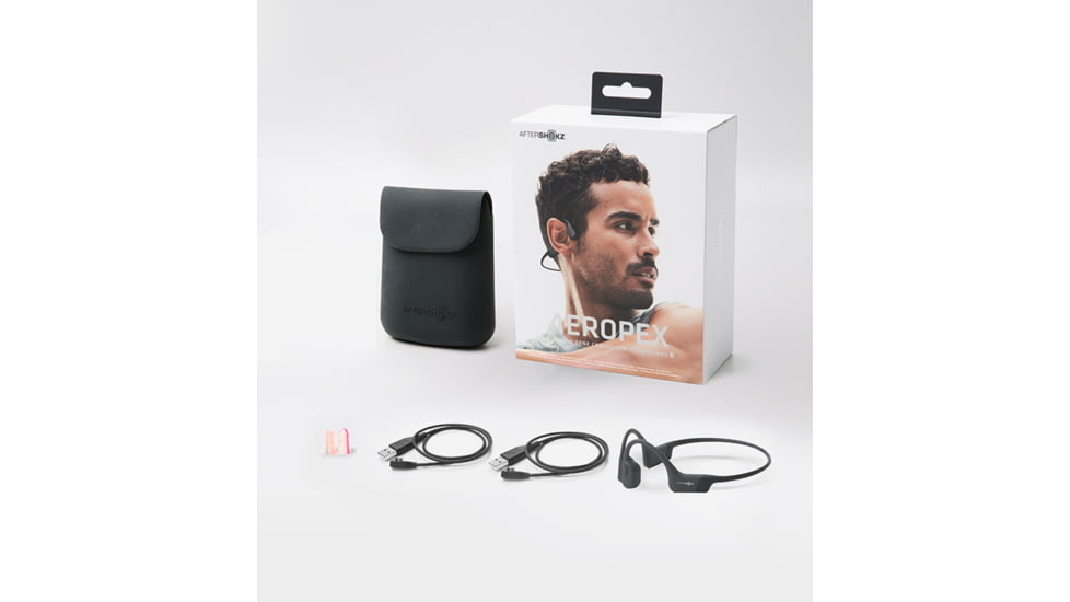 Shokz Aeropex Headphones, Cosmic Black, Standard, AS800CB