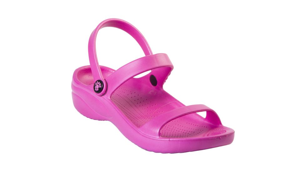 DAWGS Womens 3-Strap Sandals, Hot Pink, 7