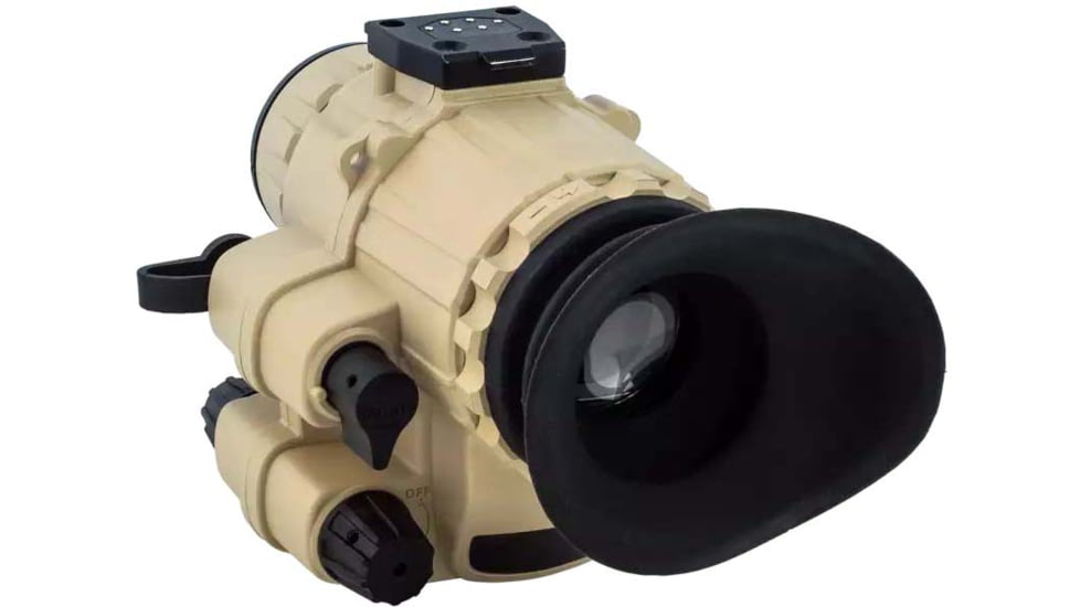 AGM Global Vision F14-3AP Fusion Night Vision and Thermal Monocular, 640x512, 50 Hz, Mil-Spec Elbit or L3 Gen 3 FOM 2200 Plus, P43-Green Phosphor IIT, Sand, 7152522111012F14