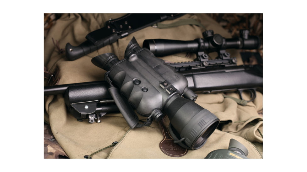 AGM Global Vision FoxBat-5 NL3 Night Vision Bi-Ocular W/Sioux850 Long-Range Infrared Illuminator, 5x, Gen 2 Plus, Level 3, Black, 10.3 5.5 3.1, 13FXB522103031