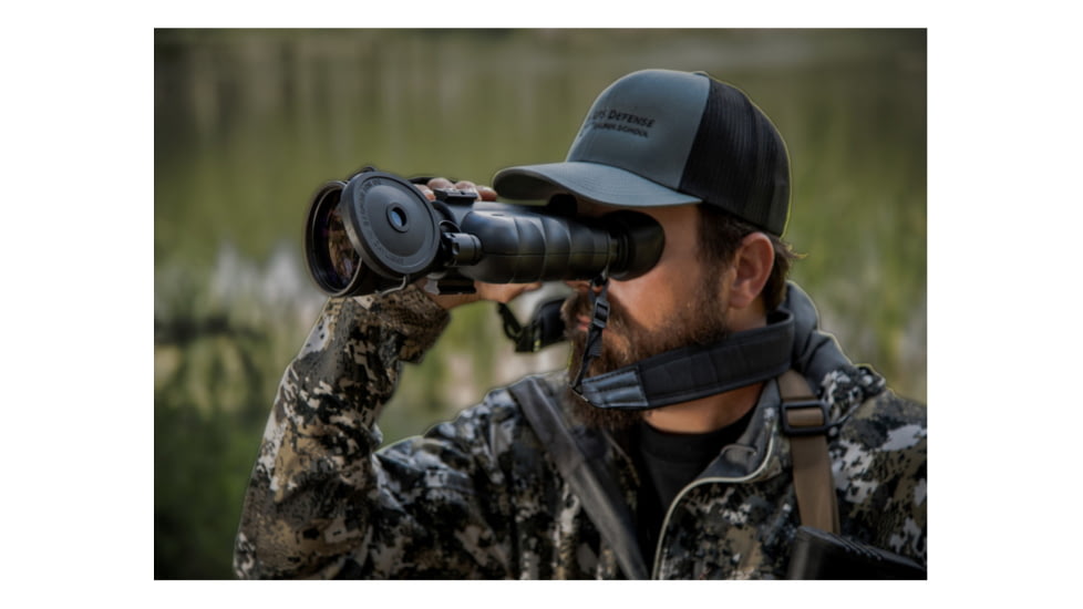 AGM Global Vision FoxBat-5 NL3 Night Vision Bi-Ocular W/Sioux850 Long-Range Infrared Illuminator, 5x, Gen 2 Plus, Level 3, Black, 10.3 5.5 3.1, 13FXB522103031