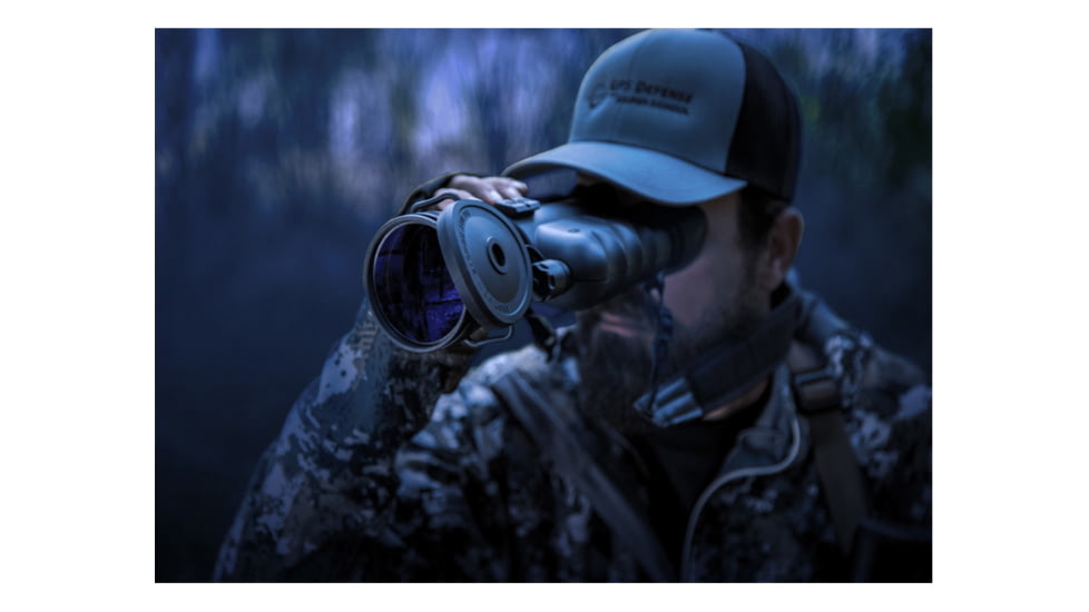 AGM Global Vision FoxBat-5 NL3 Night Vision Bi-Ocular W/Sioux850 Long-Range Infrared Illuminator, 5x, Gen 2 Plus, Level 3, Black, 10.3 5.5 3.1, 13FXB522103031