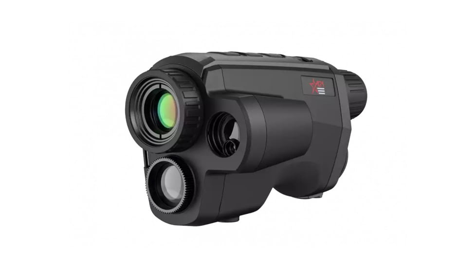AGM Global Vision Fuzion LRF TM25-384 Fusion Thermal Imaging/CMOS Monocular W/Laser Range Finder, 12 Micron, 384x288, 50 Hz, 25mm Lens, Black, 6.3 3.4 2.0, 3142451304FM21