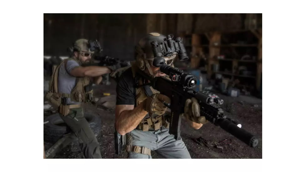 AGM Global Vision NVG-40 1x27mm NL1 Dual Tube Night Vision Goggle/Binocular Gen 2 Plus, Green Phosphor, Level 1, Black, 4.5 4.6 2.9, 14NV4122483011