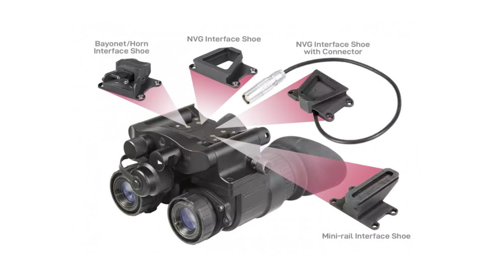 AGM Global Vision NVG-50 NL1 Dual Tube Night Vision Goggle/Binocular 51 Degree FOV Gen 2 Plus, Level 1, Black, 4.4 4.6 2.9, 14NV5122483011