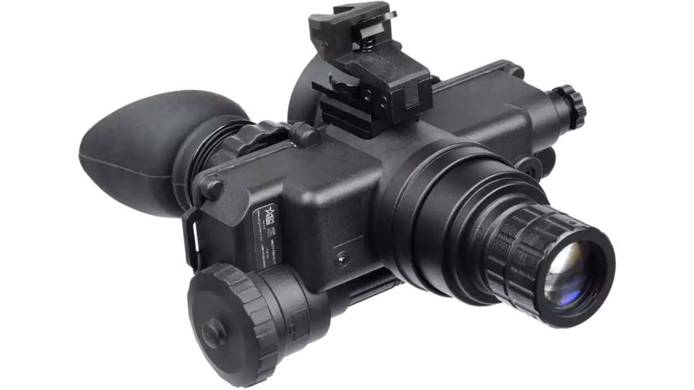 AGM Global Vision WOLF-7 PRO NL1 1x Bi-ocular Night Vision Goggle System, Gen 2+, Level 1, Black, 12W7P122153211