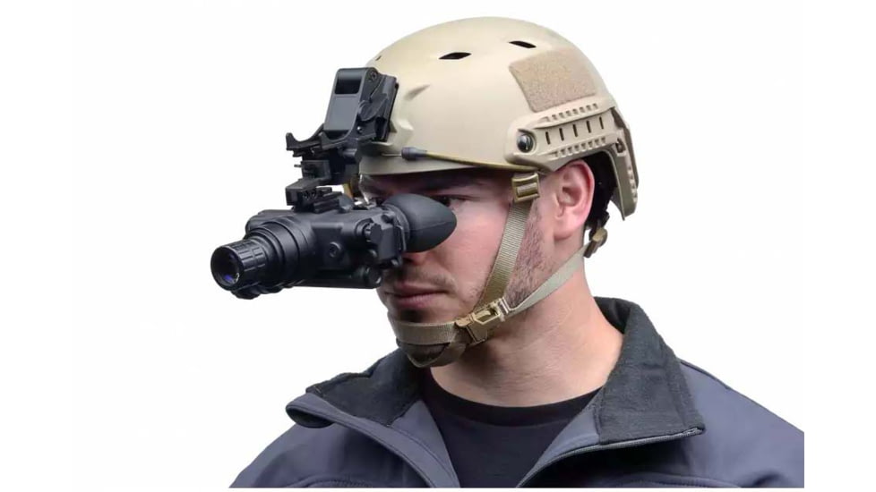 AGM Global Vision WOLF-7 PRO NL1 1x Bi-ocular Night Vision Goggle System, Gen 2+, Level 1, Black, 12W7P122153211