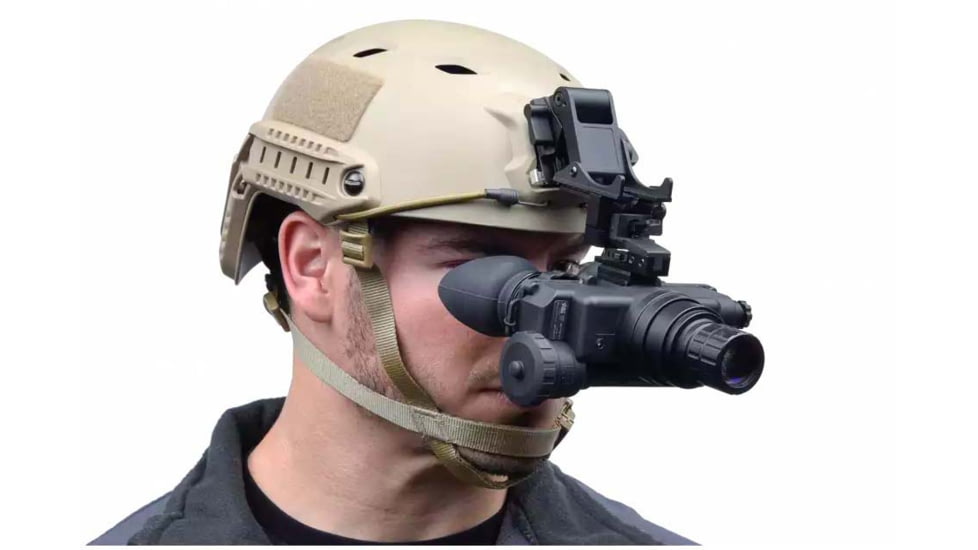 AGM Global Vision WOLF-7 PRO NL1 1x Bi-ocular Night Vision Goggle System, Gen 2+, Level 1, Black, 12W7P122153211