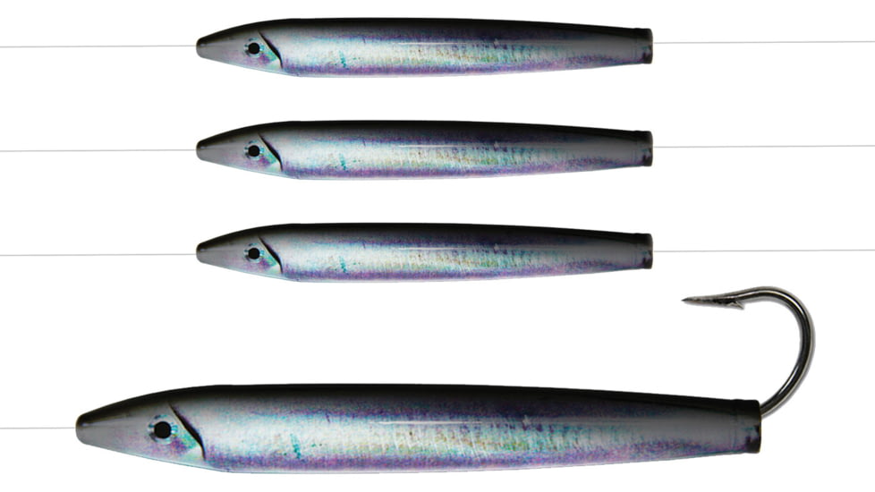 Ahi 6in Live Deception Daisy Chain Cedar Plug - Anchovy 150lb Fluorocarbon, CP-604-AC