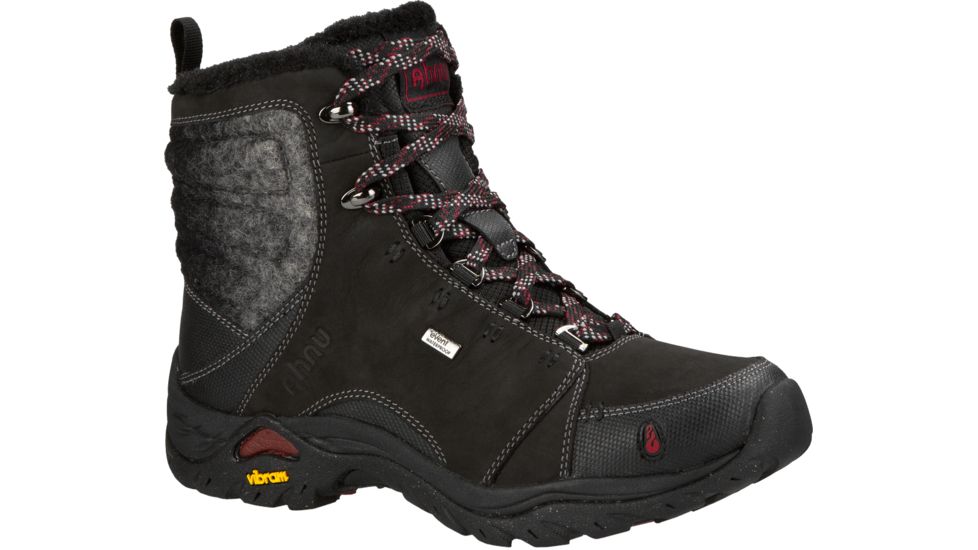 Ahnu Montara Luxe Waterproof Hiking Boot - Women's-Black-Medium-9