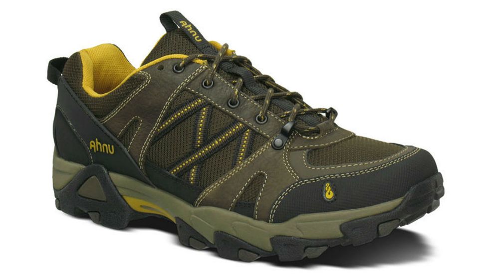 Ahnu Moraga Mesh Hiking Shoe - Mens-Smokey Brown-Medium-8 US