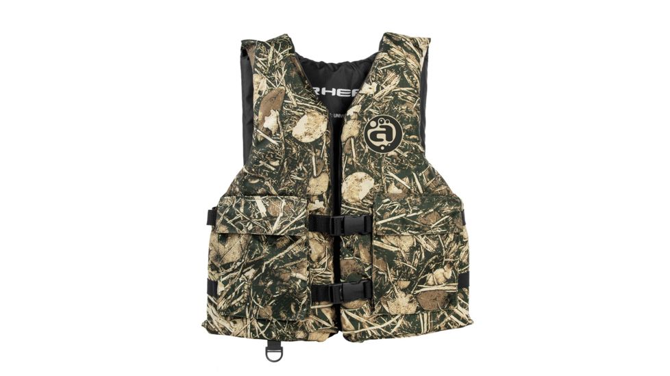 Airhead Adult Universal Sportsman Life Vest w/ Pockets, Camo, 10004-15-A-CM