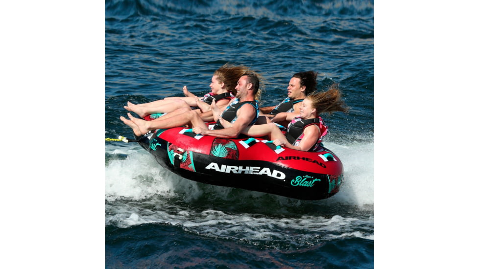 Airhead Blast Towable, 4 Rider, Maroon / Teal, AHBL-42