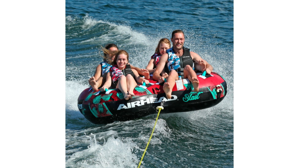 Airhead Blast Towable, 4 Rider, Maroon / Teal, AHBL-42