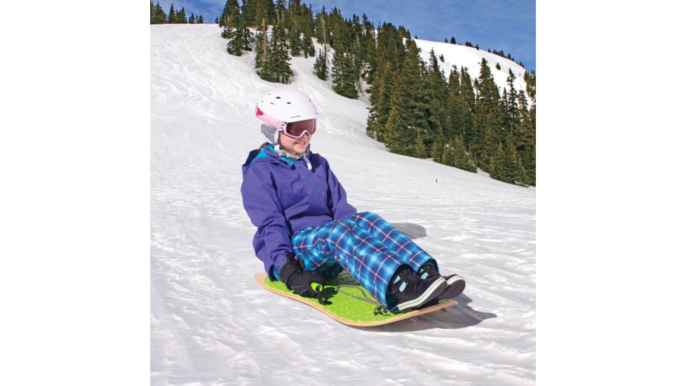 Airhead Sportsstuff Sno-Boggan Wood Sled, 36In, Green, AHSB-3601