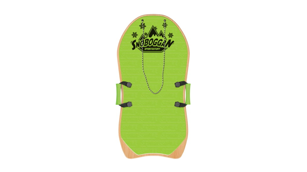 Airhead Sportsstuff Sno-Boggan Wood Sled, 36In, Green, AHSB-3601