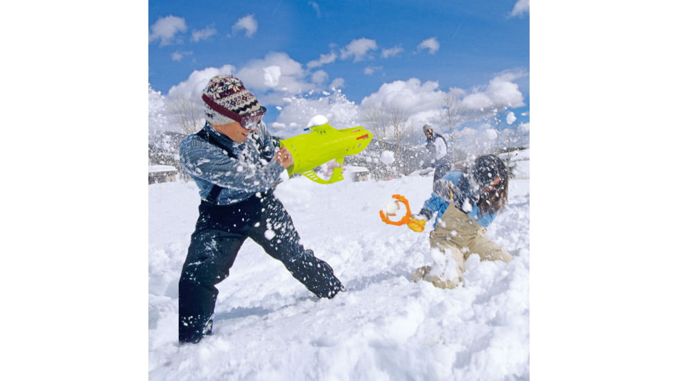 Airhead Sportsstuff Snowball Fun Kit - Maker, Launcher, Slingshot, Cannon, Green/Orange, AHST-007