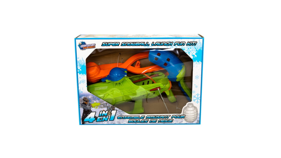 Airhead Sportsstuff Snowball Fun Kit - Maker, Launcher, Slingshot, Cannon, Green/Orange, AHST-007