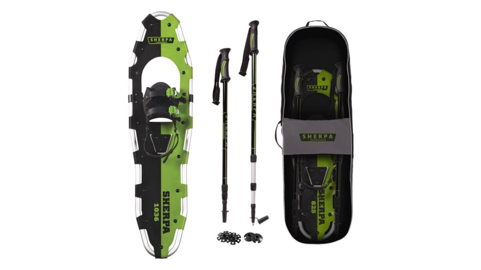 Airhead Yukon Charlies Sherpa Snowshoe Kit, 1036, Silver/Green, 80-5018K