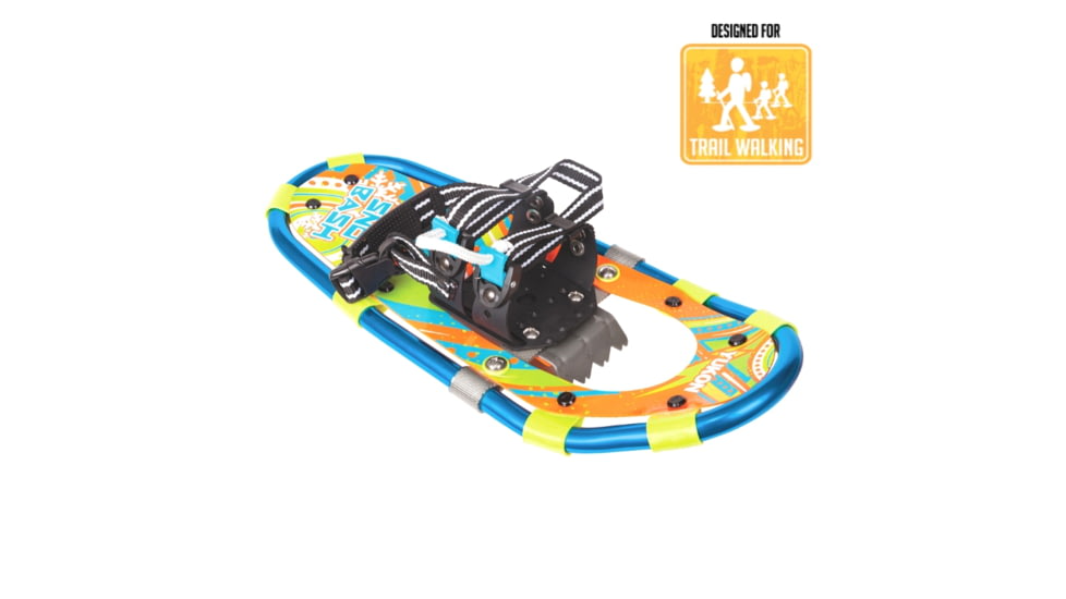 Airhead Yukon Charlies Sno-Bash Youth Aluminum Snowshoe, Blue/Orange, 80-7006