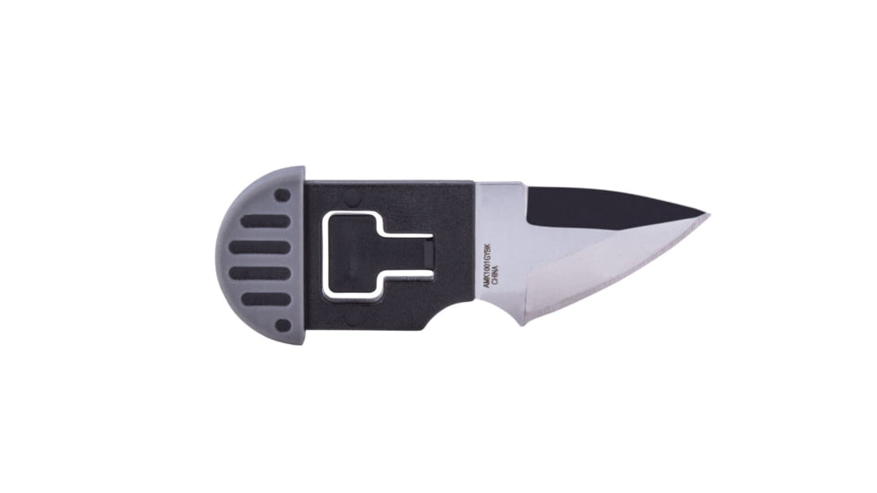 Al Mar Knives 1.3 in Stinger Keychain Fixed Blade Knife, Grey/Black, AMK1001GYBK