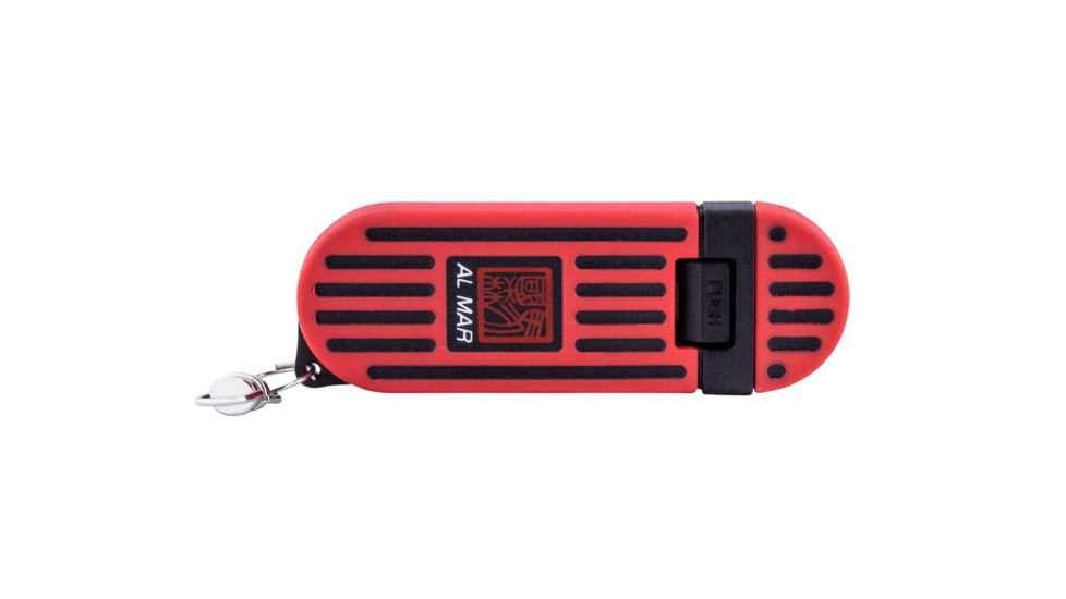 Al Mar Knives 1.3 in Stinger Keychain Fixed Blade Knife, Red/Balck, AMK1001RBK