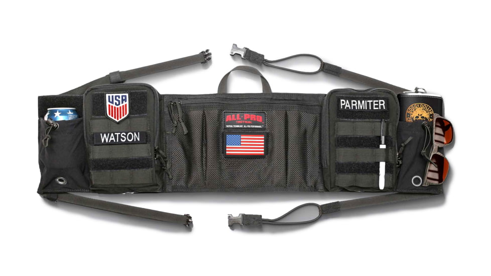 All-Pro Tactical Caddie Storage Assessory Kit Golf Cart Utility Panel, Black, APT-5022-BLACK