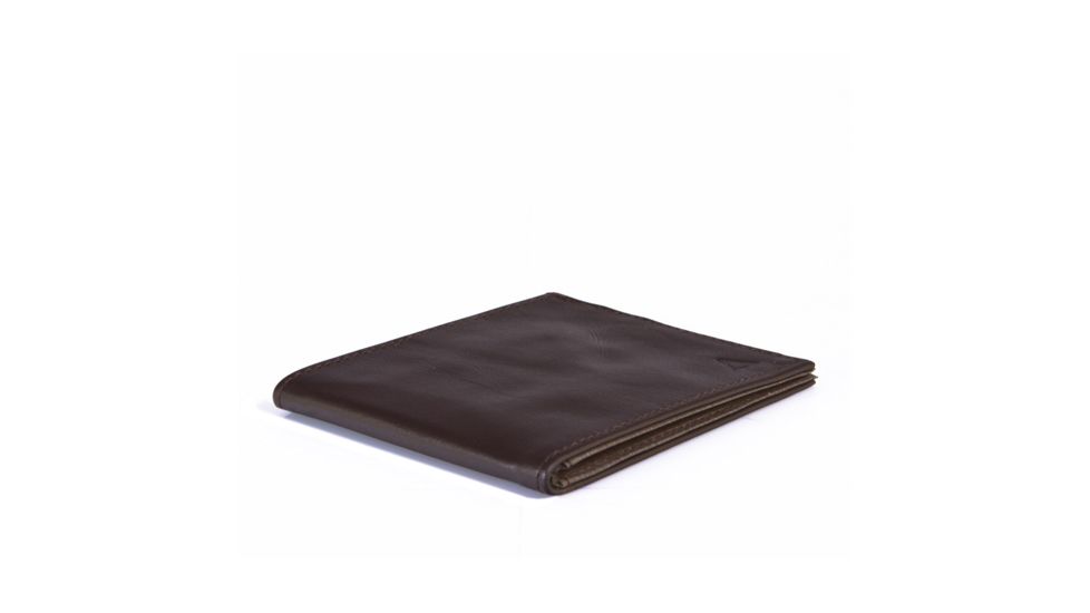 Allett Wallets Leather ID Wallet-Brown