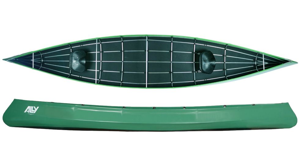 Ally Canoes All-Round DR Folding Canoe - 18 ft-Green