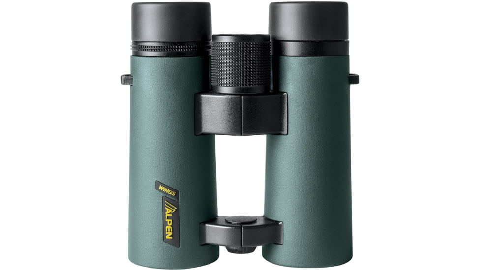 Alpen Wings 10x42 Binocular, BAK4, Multicoated, Dark Green, Medium Roof, 546