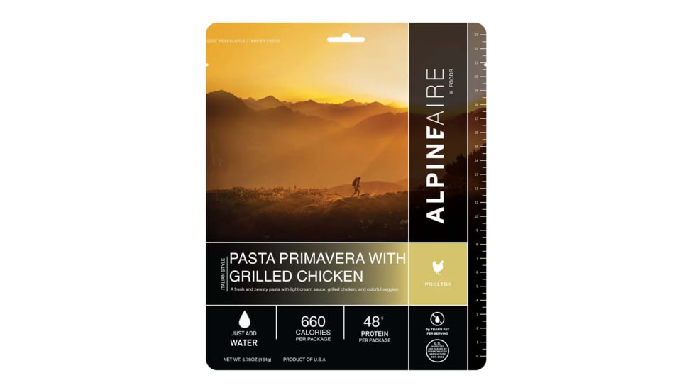 Katadyn Alpine Aire Foods Foods Pasta Primavera w/Grilled Chicken, 60300