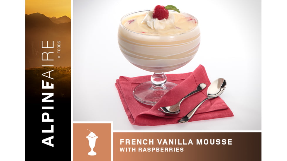 Katadyn Alpine Aire Foods French Vanilla Mousse with Raspberries - 2 Servings