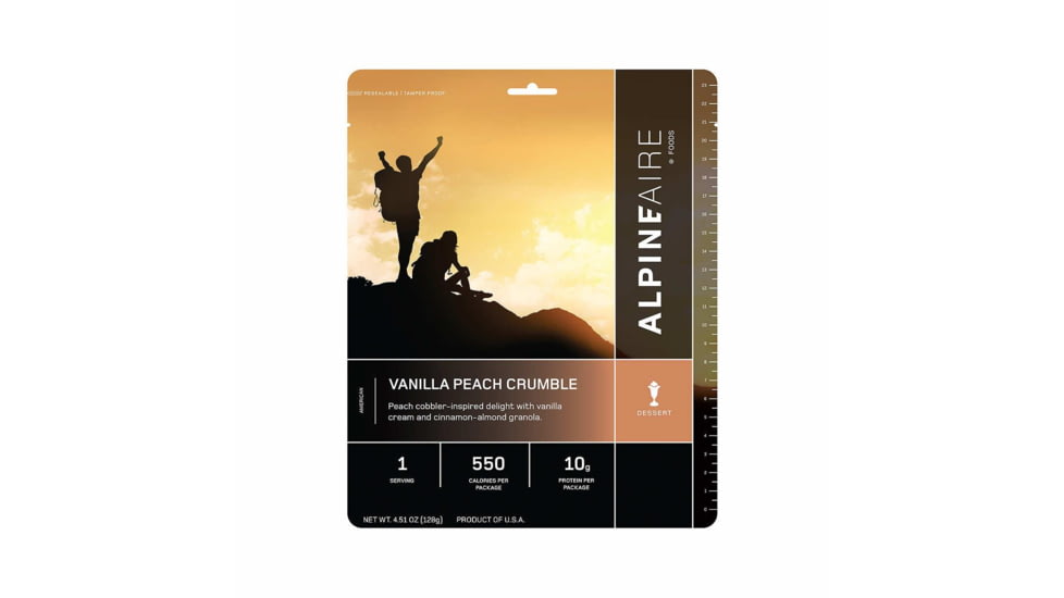 Katadyn Alpine Aire Foods Vanilla Peach Crumble, 1 Serving, 62910