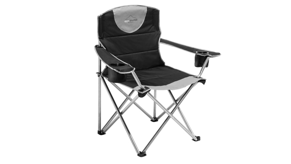 Alpine Mountain Gear Big Dude Chair, Black, AMG-BDC/BLK