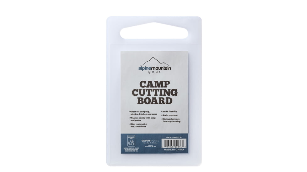 Alpine Mountain Gear Camp Cutting Board, White, AMGCCB