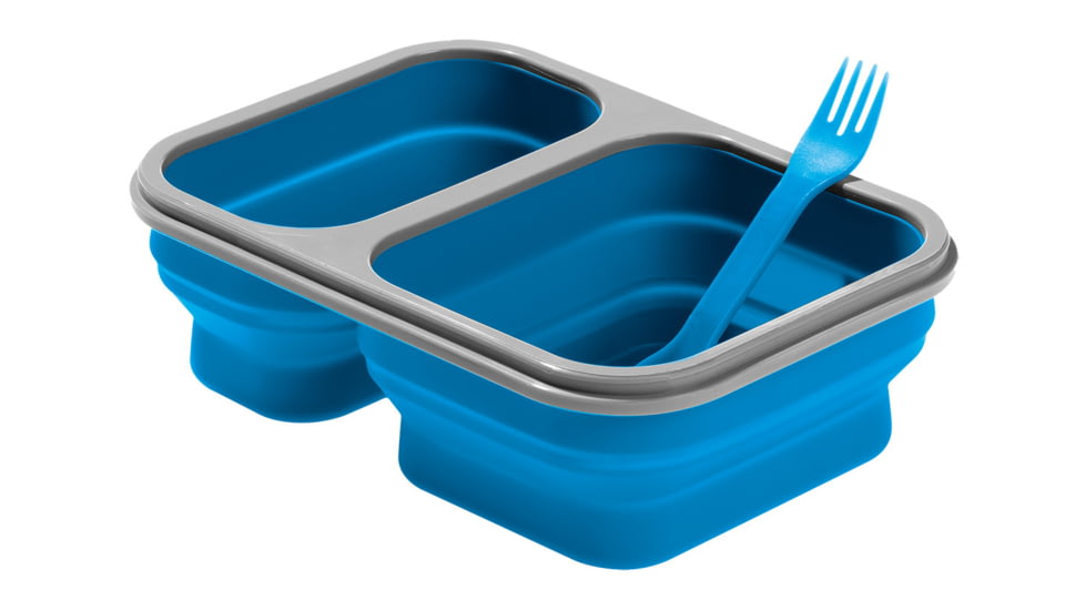 Alpine Mountain Gear Collapsible Silicone Food Container, Blue, AMGCSFL