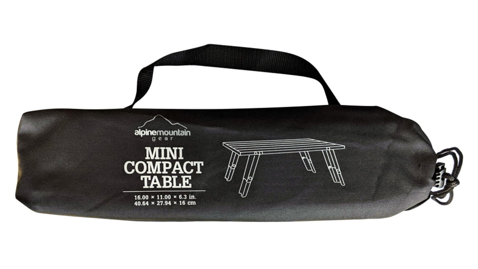 Alpine Mountain Gear Mini Compact Table, Aluminum, AMGMTB