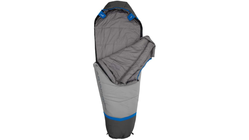 ALPS Mountaineering Aura 20 Sleeping Bag, Regular, Gray/Charcoal, 4611933