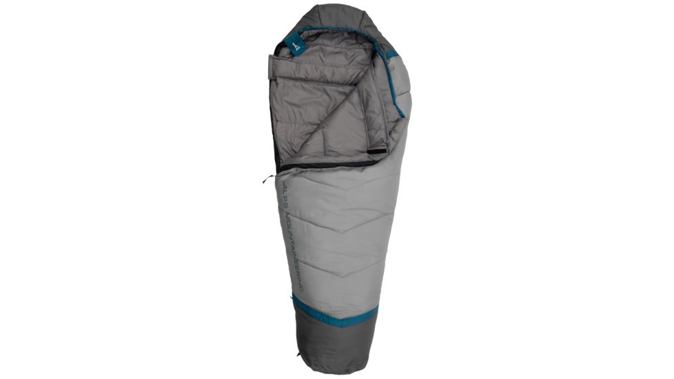 ALPS Mountaineering Blaze 20 Sleeping Bag, Short, Blue Coral/Coal, 30in x 72in, 4510433