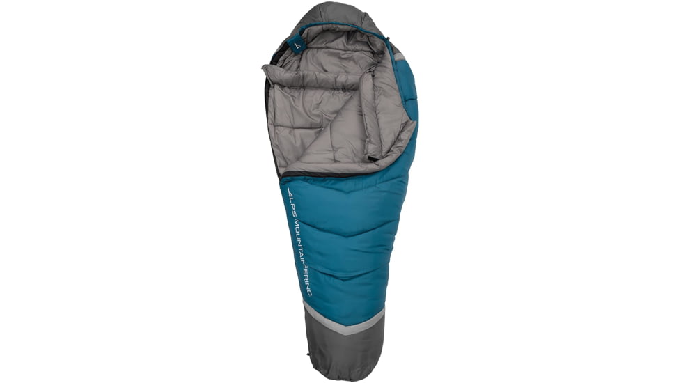 ALPS Mountaineering Blaze 20 Sleeping Bag, Regular, Blue Coral/Coal, 32in x 80in, 4511433